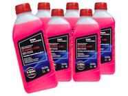 Kit 6 aditivo radiador delphi rosa concentrado rl10008