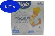 Kit 6 Affagio Absorvente Para Seios Ultrafino 12Un