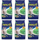 Kit 6 Areias Sanitárias Para Gatos Kelco Pipicat Classic 4kg