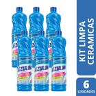 Kit 6 Azulim Limpa Piso Cerâmica Azulejo e Rejunte 1L Start