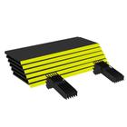 Kit 6 Bandejas Gondola FIT 40 Preto 6X 30x90 Pe Amarelo