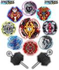 Kit 6 Beyblade Burst C/2 Lançador Rantaro Daigo Ken Hoji