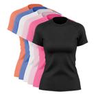 Kit 6 Blusas Feminina Dry Academia Camiseta Camisa Esporte