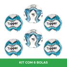Kit 6 Bolas De Futebol De Campo Slick 2020 Topper