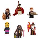 Kit 6 bonecos harry potter hermione ron hagrid luna bloco de montar - BLOCOS DE MONTAR