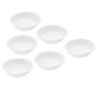 Kit 6 Bowls Porcelana Bolinhas Laterais Branco 11X4Cm