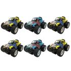 Kit 6 Brinquedos Carrinho De Fricção 4Wd Off Road Grafite