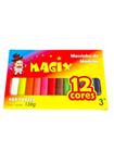 Kit 6 Caixas Massinha De Modelar 12 Cores Magix 130grs