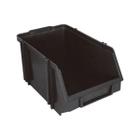 Kit 6 Caixas Organizadoras Bin Nº 07 17,5x22x34 Preto