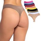 Kit 6 Calcinha Corte A Laser Feminina Tanga Sem Costura