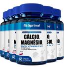 Kit 6 Cálcio Magnésio Zinco Vitaminas D3 K2 60 Capsulas