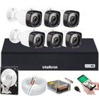 Kit 6 Câmeras de Segurança Full HD 1080p Dvr 8 Ch Intelbras