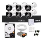 Kit 6 Cameras de Segurança Intelbras 1120b Full Color, Dvr 8 Canais C/ Hd 3tb