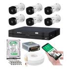 Kit 6 Câmeras Full Hd 1220b Intelbras Dvr 8 Canais Com HD