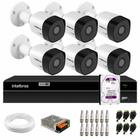 Kit 6 Câmeras Intelbras VHD 3230 Bullet G7 Full HD 1080p, Lente 3.6mm, Visão Noturna 30m, IP67 + DVR Intelbras MHDX 1208 8 Canais Multi HD