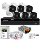 Kit 6 Câmeras Intelbras Vhl 1220 2mp Dvr 8 Canais 1tb - Cabo