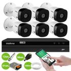 Kit 6 Câmeras Intelbras VHL 1220 B Full HD 1080p Bullet HDCVI Lite + DVR 8 canais MHDX 1008