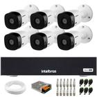 Kit 6 Câmeras Intelbras VHL 1220 B G2 HDCVI LITE Bullet Full HD 1080p Visão Noturna 20m IP66 + Dvr Intelbras MHDX 1108-C 8 Canais