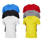 Kit 6 Camiseta Basica Masculina Slim Justa Casual Algodão