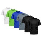 Kit 6 Camisetas Masculina Dry Fit Proteção Solar UV Básica Lisa Treino Academia Passeio Fitness Ciclismo Camisa