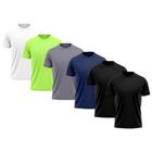 Kit 6 Camisetas Masculina Dry Fit Proteção Solar UV Térmica Academia Treino Caminhada Esporte Camisa Praia