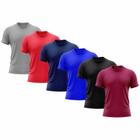 Kit 6 Camisetas Masculina Manga Curta Dry Básica Lisa Proteção Solar UV Térmica Blusa Academia