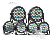 kit 6 Canhão Refletor Par Led 54 Led 3w Rgbwa Dmx Dj ST-545 - Showtec