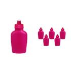 Kit 6 Cantis 500Ml Rosa Neon Plástico Premium - Bb Store