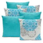 Kit 6 Capas de Almofadas Piquet 40x40 Com Zíper Favinho Decoração