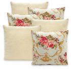 Kit 6 Capas de Almofadas Piquet 40x40 Com Zíper Favinho Decoração