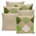 Kit 6 Capas de Almofadas Piquet 40x40 Com Zíper Favinho Decoração