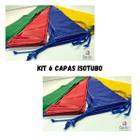 Kit 6 capas protetora colorida para hastes cama elástica