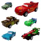 Kit 6 Carrinhos Relâmpago Mcqueen Disney Carros Brinquedos - Aton