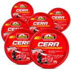 Kit 6 Ceras Pasta Automotiva Tradicional com Carnaúba 200g Proauto