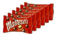 Kit 6 chocolate maltesers teasers - importado (35g)