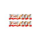 Kit 6 Chocolates Kinder Bueno White 2 Unidades Cada