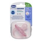 kit 6 chupetas chicco physio forma soft 6-16m rosa