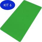 Kit 6 Colchonete Academia E Ginastica 1,10X0,50 - Verde Am
