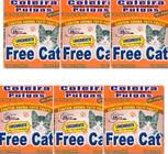 Kit 6 Coleira Natural Antipulga Free Cat 36cm Gatos