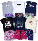 Kit 6 Conjunto Juvenil Feminino Roupa de Verão Menina