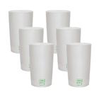 Kit 6 Copos Eco Big Drink Branco Green Cups 500 Ml - Krystalon