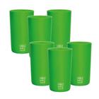 Kit 6 Copos Eco Big Drink Verde Green Cups 500 Ml