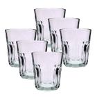 Kit 6 Copos Facetado 350ml Cozinha Drink Suco Refrigerante