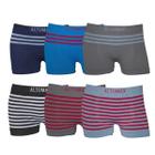 Kit 6 Cueca Boxer Shortinho Infantil Sem Costura