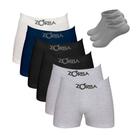 Kit 6 Cuecas Boxer Algodão + 3 Pares de Meias C CURTO