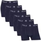 Kit 6 Cuecas Boxer Masculina Polo Wear Seamless Microfibra