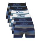 Kit 6 Cuecas Zorba Boxer Listrada 847 Sortido