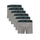 Kit 6 Cuecas Zorba Boxer Max Algodão 702 Grafite - XG
