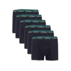 Kit 6 Cuecas Zorba Boxer Max Algodão 702 Marinho - XG