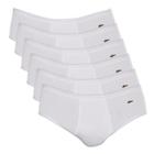 Kit 6 Cuecas Zorba Slip Light com Abertura Algodão 172 Branco - GG